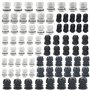 Lot de 80 Presse-Étoupes IP68 Réglables - Joint de Câble en Plastique 3-15 mm - Connecteurs en Nylon avec Joints