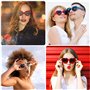 Lunettes De Diffraction Effet Coeur 4 Pièces 3d Lunettes Coeur Heart Sunglasses with Heart Effects Lunettes De Diffraction Lumiè