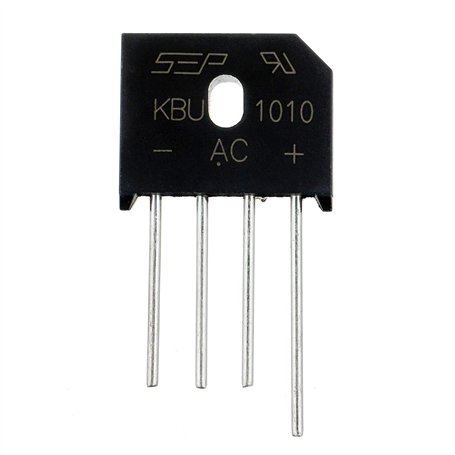 BOJACK KBU1010 Puce IC de pont redresseur de diodes monophasées 10A 1000V (pack de 10 pièces)