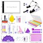 TAVADA Tablette Lumineuse A3,Diamond Painting Accessoires,Luminosité Réglable Portable Table Lumineuse Planche Dessin avec USB C