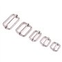 Swpeet 100 Pcs ajusteur Rectangle métal Triglides glisse boucle, boucles à goupille de rouleau ajusteur de sangle pour sacs de c