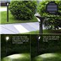 Lampe Solaire Extérieur Jardin Lumière Solaire Exterieur Étanche IP65 Eclairage Spot Solaire Exterieur LED Sécurité Sans Fil Fon