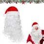 Coffee Life Plus Perruque de Barbe de Noël,Perruque de Noël,Barbe de Santa,Bonnet de Père Noël,Convient pour l'habillage du Père