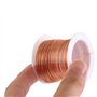 Fil Cuivre Émaillé, 0.3mm 20m Fil Bobinage d'Aimant Bobine Cuivre Emaillé Résistance à Haute Température pour Moteur Générateur