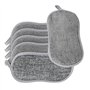 Lot de 6 Éponges Vaisselle Réutilisables Lavables – Éponge Magique en Microfibre Durable