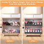 KIMIGO Support à Chaussures Réglables,24PCS Chaussures Support Rack,Empiler Les Chaussures,Organiseur de Chaussures Gain de Plac