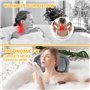 KIMIGO Oreiller de Bain,Oreiller pour Baignoire,Coussin de Nuque,reiller de Baignoir Ergonomique Spa,Accessoires de Bain avec Te