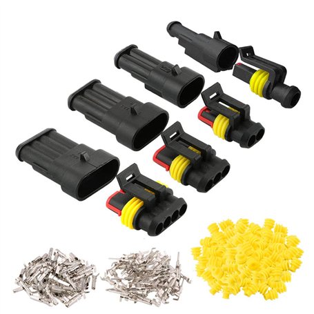 QitinDasen 12 Set Voiture Imperméable Électrique Connecteurs