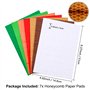 BAOFALI Lot de 14 blocs de papier nid d'abeille pour loisirs créatifs 3D et cartes pop-up ; 30 couches de 2 cm de colle en nid d