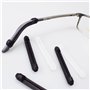 RUOJLING Protège-Branche et Couvre-Temples en Silicone pour Lunettes - 6 Paires Antidérapantes - Cache-Oreilles - 2 Couleurs (56