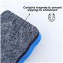 2 PCS Effaceur Tableau Blanc,Brosse Tableau Blanc,Bleu(10.5 * 5.5cm)