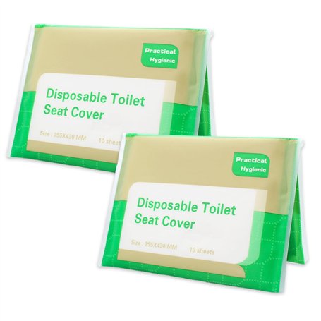 20 Pièces 43 * 35.5cm protege cuvette wc jetable