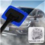 1PC Brosse De Nettoyage De Pare,Avec 4 Tampons en Microfibre Réutilisables,Nettoyeur Vitre Voiture Nettoyant à Manche Télescopiq