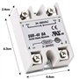 XTVTX Relais à semi-conducteur SSR-40DA entrée de relais à semi-conducteur monophasé 3-32 V sortie CC 24-380 V CA