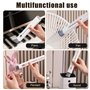 Plumeau Petit Brosse, 2 en 1 Microfibre Poussière Duster Maison avec 3 Têtes de Rechange pour Meubles, Claviers, Intérieur Autom