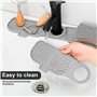 xiruiubao Tapis Robinet Silicone, Patchwork Plateau Anti-Gouttes pour Poignée de Robinet pour Protéger Plans de Travail de Salle