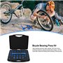 Wanocean Kit de pressage pour roulement de cycle, kit de pressage de roulement de vélo, outil de montage de moyeu de VTT, outil 