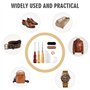 GIDWRIY Kit Couture Cuir, 2 Pcs Fil Ciré pour Cuir Marron Noir, avec Aiguille Cuir Main et Alene pour Cuir, Outils pour Coudre l
