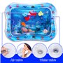 Zeawavsl Gonflable Tummy Time Tapis d'eau Tapis de Jeu Gonflable, Water Mat Baby Bpa Gratuit Big i Bébé et Jouets de 3, 6 et 9 M