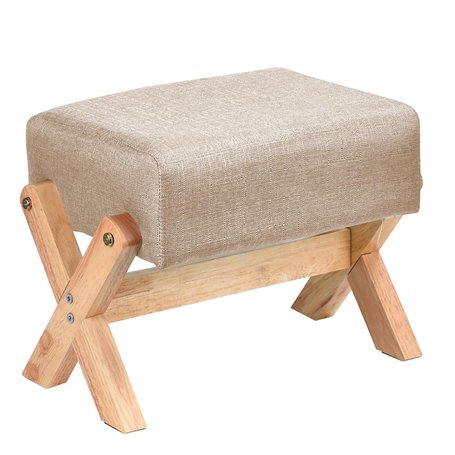 HWSWSH Pouf Repose Pieds en Bois