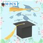 30 Pièces Boîtes à Chapeau de Graduation, Boîtes de Bonbons de Graduation, Boîte de Forme de Chapeau de Graduation, Graduation B