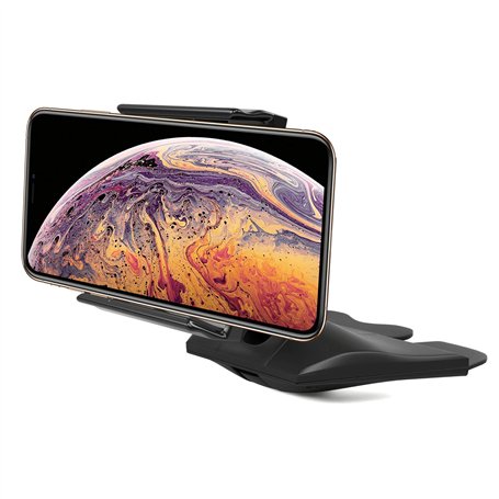 QGECEN Support Universel pour téléphone Portables à Fixer dans l'emplacement pour CD dans la Voiture Rotation à 360 degrés pour