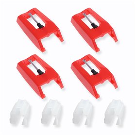 Lot de 4 aiguilles de rechange pour tourne-disque - Aiguilles universelles en ABS et aluminium de qualité supérieure - Compatibl Lot de 4 aiguilles de rechange pour tourne-disque - Aiguilles universelles en ABS et aluminium de qualité supérieure - Compatibl