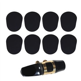 Pack de 8 Coussins d'Embouchure en Caoutchouc Ovale pour Saxophone Alto