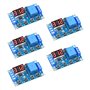Lot de 5 modules de relais de synchronisation micro USB 5 V CC 6 V-30 V Trigger Delay On/Off Cycle Timer Relay Switch