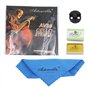 4 en 1 Kits pour Violoncelle, Cordes Violoncelle Pratique Mute Tissu de Nettoyage Colophane Accessoires de Violoncelle
