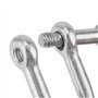 PUCSIQ Lot de 20 manilles en forme de D M4 en acier inoxydable D 304 v4a - En acier inoxydable - Lourds - Cordons de gréement -
