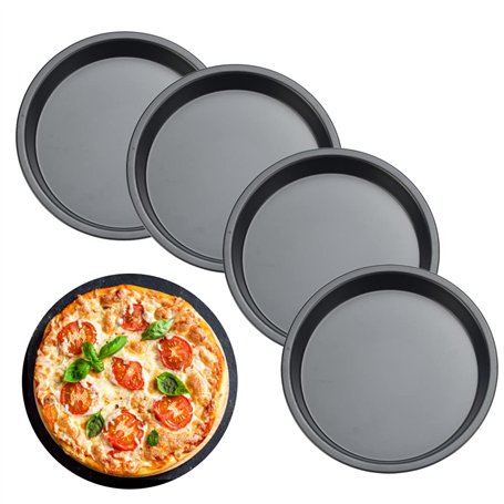 XZEIT Lot de 4 Plats à Tarte individuels - Mini Plats à Tarte de 15