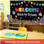 SHAPEPOTY BannièRe DéCorative pour La RentréE des Classes, BannièRe de RentréE Scolaire, BannièRe de Bienvenue, BannièRe de Fond