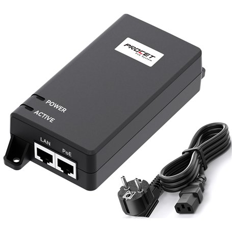 PROCET Injecteur PoE 60 W 10 Gigabit