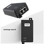 PROCET Injecteur PoE 60 W 10 Gigabit, injecteur de Puissance PoE++, Alimentation PoE pour caméra IP HD/AP sans Fil