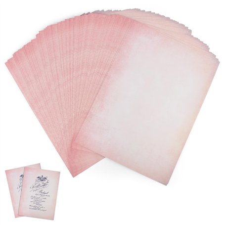 60 Feuilles de Papier à Lttre Vintage A4 Imprimable avec Motif Vieux Papier DIN A4