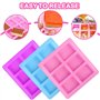 3 Pièces Moule Savon Silicone, Moule Silicone Rectangulaire, Moule Pour Savon Rectangulaire 6 Cavités, Moule à Savon Rectangulai