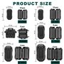 YOYEAH Lot de 40 noyaux de ferrite pour câbles - Filtre en ferrite pliable avec 6 tailles différentes - Anneau de noyau de ferri