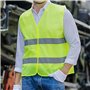 Bangbobi set de 5 gilets de sécurité XXL jaune fluo pour voitures avec bandes réfléchissantes - Gilet de sécurité réfléchissant