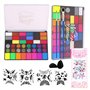 Onlvmyur Palette de Maquillage Enfants Halloween Lavables Peinture Visage Enfant pour Halloween Carnaval