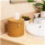 support de papier toilette en osier avec couvercle