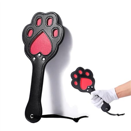 Whip d'entraînement d'équitation de pagaie en cuir de griffe de chat