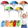 BLUESEABUY Main Lancer Parachute Jouet Set Paquet de 10 Jouets de Parachute Main Lancer Parachute Jouet Set Jeux Exterieur Jouet