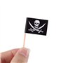 100 Pièces Cocktail de Pirate Drapeaux de Cure-Dents Gâteaux Toppers pour la Nourriture, Apéritif, Cocktail, Décoration de Petit