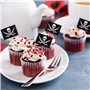 100 Pièces Cocktail de Pirate Drapeaux de Cure-Dents Gâteaux Toppers pour la Nourriture, Apéritif, Cocktail, Décoration de Petit