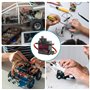 Servo MG90S Lot de 10 micro-servomoteurs en métal compatibles avec Arduino, engrenages entièrement métalliques, angle de contrôl