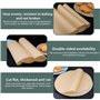Lot de 200 feuilles de cuisson rondes : Ø 28 cm, papier sulfurisé rond résistant à la chaleur, film de cuisson permanent rond po