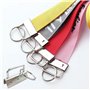 Lot de 60 lanières vierges de 32 mm avec pince pour cordon de serrage - Matériel avec porte-clés - Matériel de porte-clés - Maté