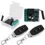 Télécommande sans fil FR 433 MHZ 1 canal : AC 220 V 230 V Relais sans fil Récepteur avec 2 émetteurs de commande radio