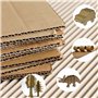 Lot de 30 cartons ondulés A4 (210 x 297 mm) en carton ondulé pour travaux manuels, 3 mm d'épaisseur, pour l'emballage et le bric
